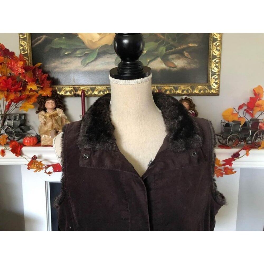 J Jill Women’s Snap Down Vest Size MP Medium Petite